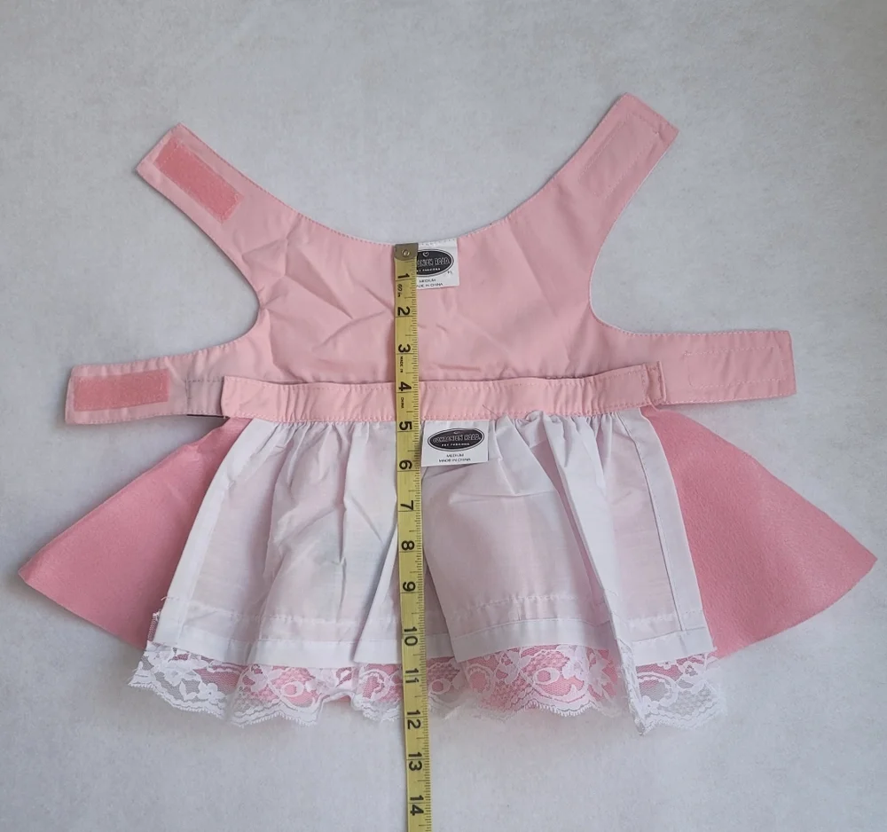 Companion Road Pet Fashions 1950s Pink Lady Poodle Skirt Dog Dress Sz M